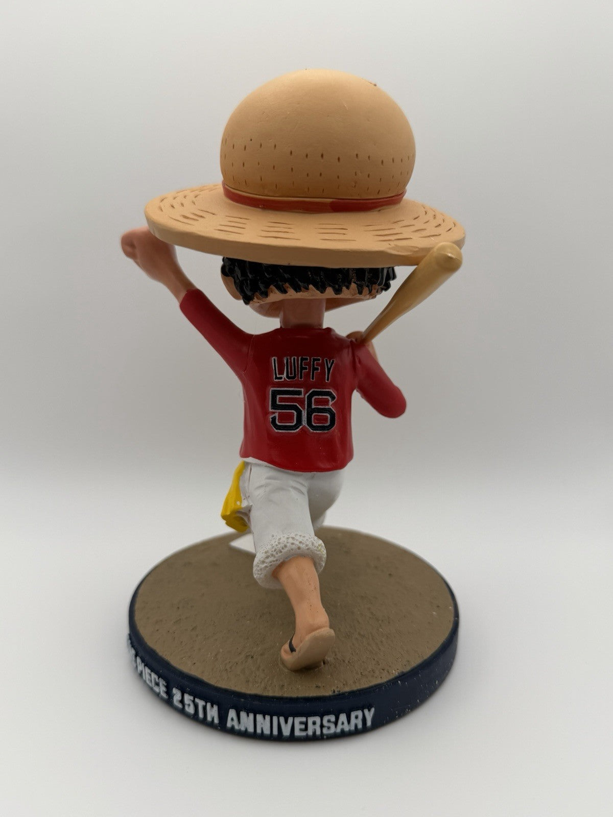 One Piece Monkey D. Luffy 25th Anniversary Bobblehead Boston Red Sox Collectible6