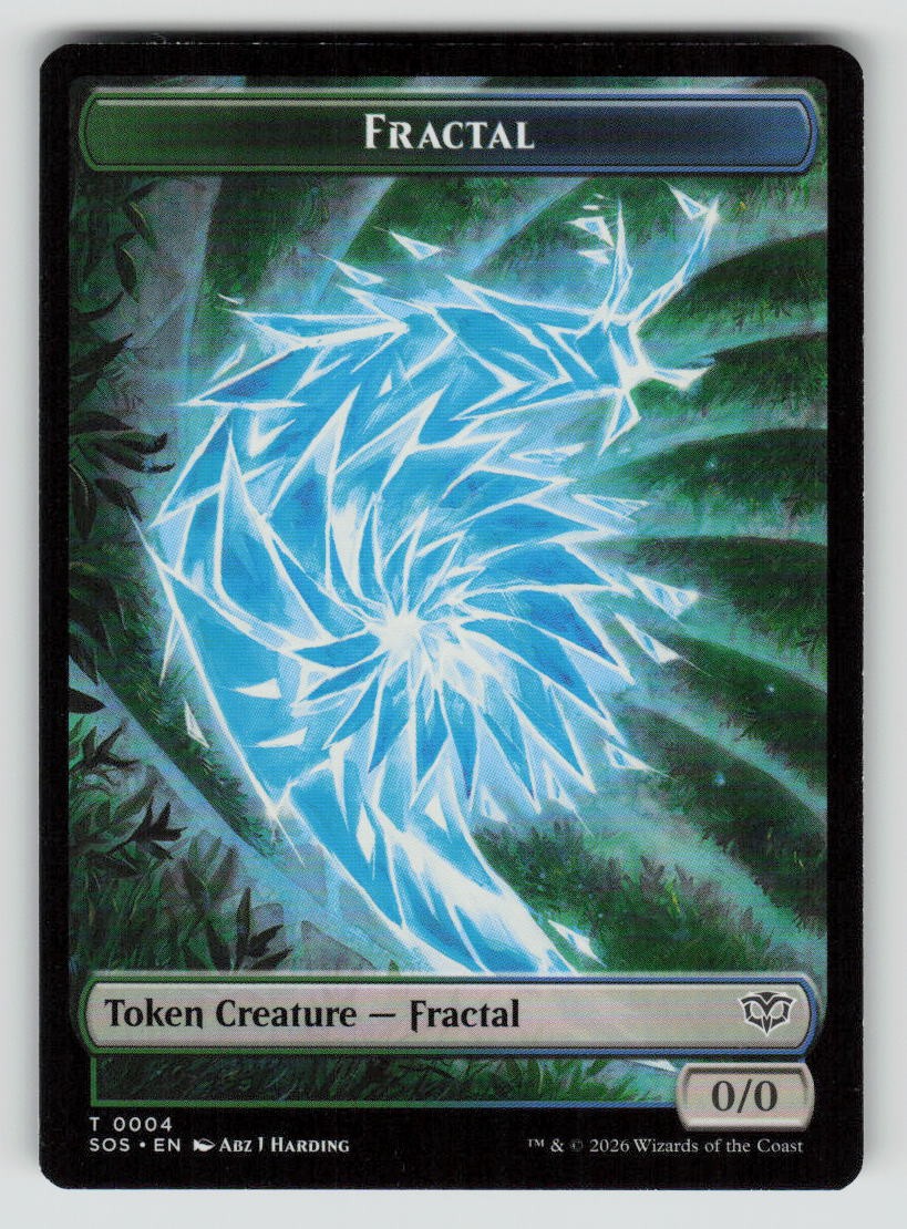 Fractal (0004) // Elemental (0002) Double-Sided Token (Back)
