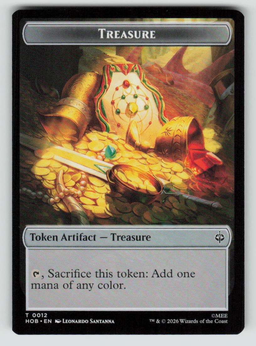 Human Soldier // Treasure (0012) Double-Sided Token (Back)