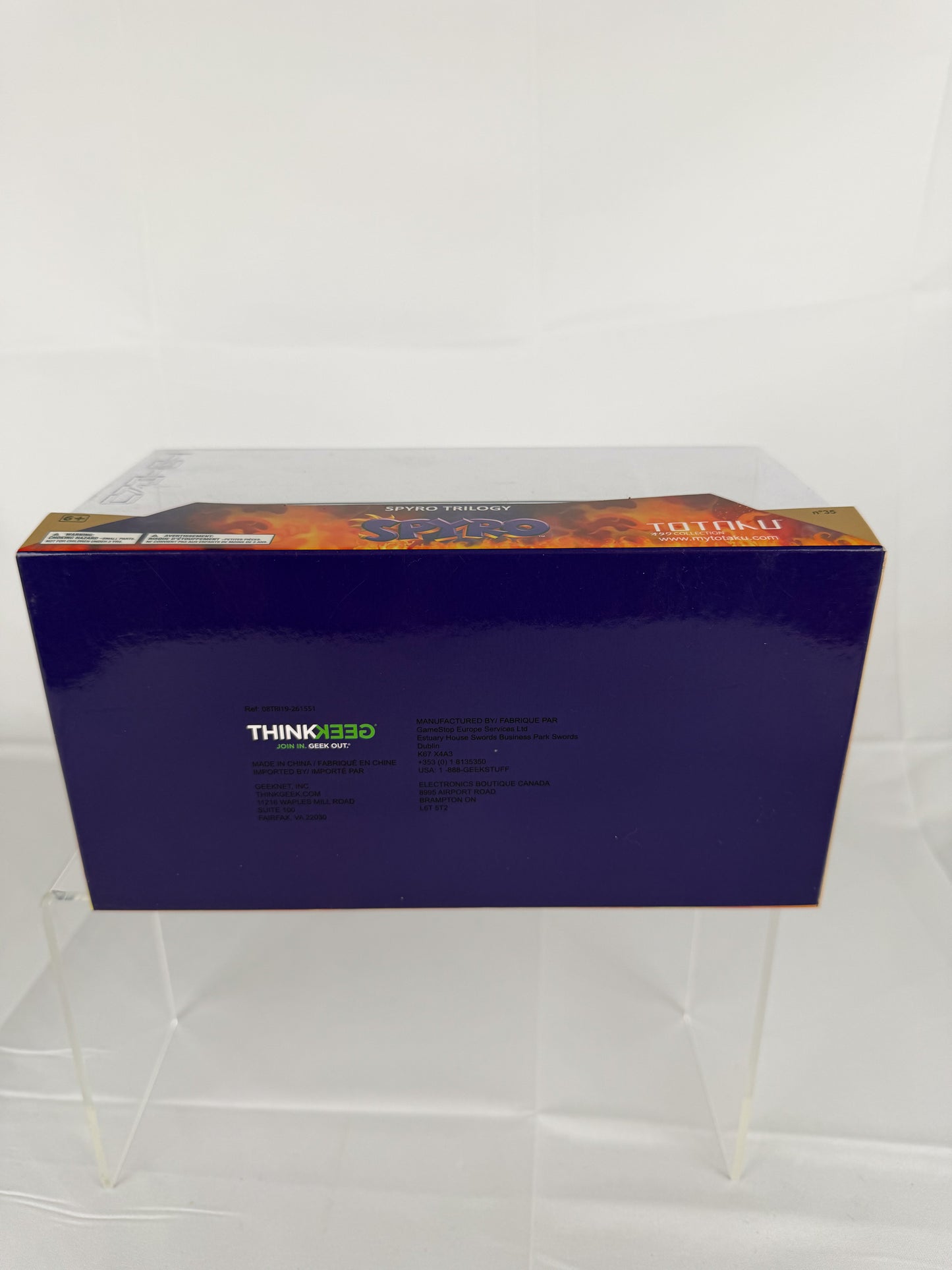 Spyro Trilogy-Spyro The Dragon Figures Totaku Collection Think Geek 1st Edition