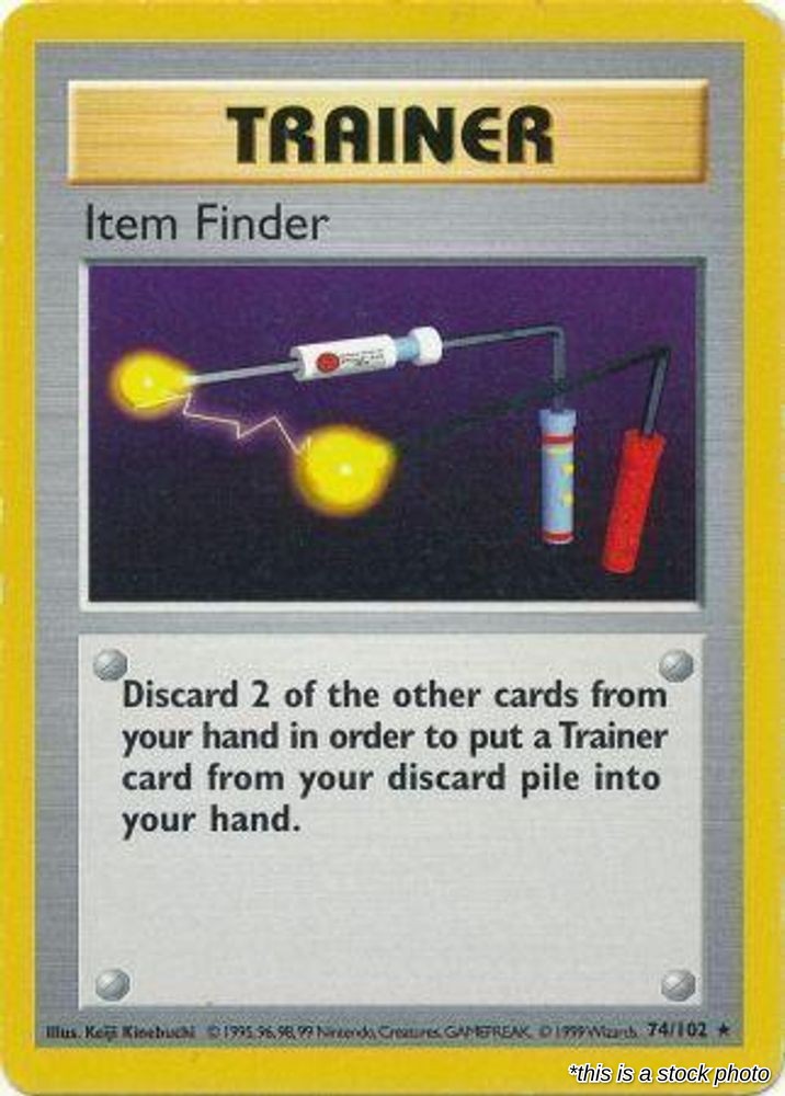 Item Finder 074/102 - Base Set (Shadowless) - Pokemon