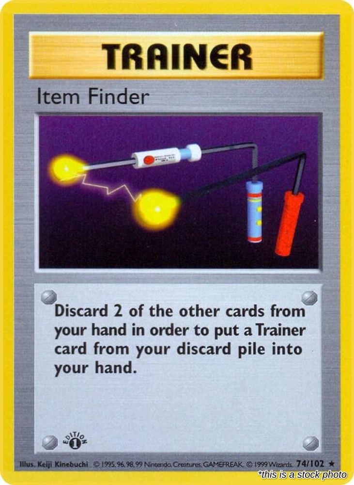 Item Finder 074/102 - Base Set (Shadowless) - Pokemon