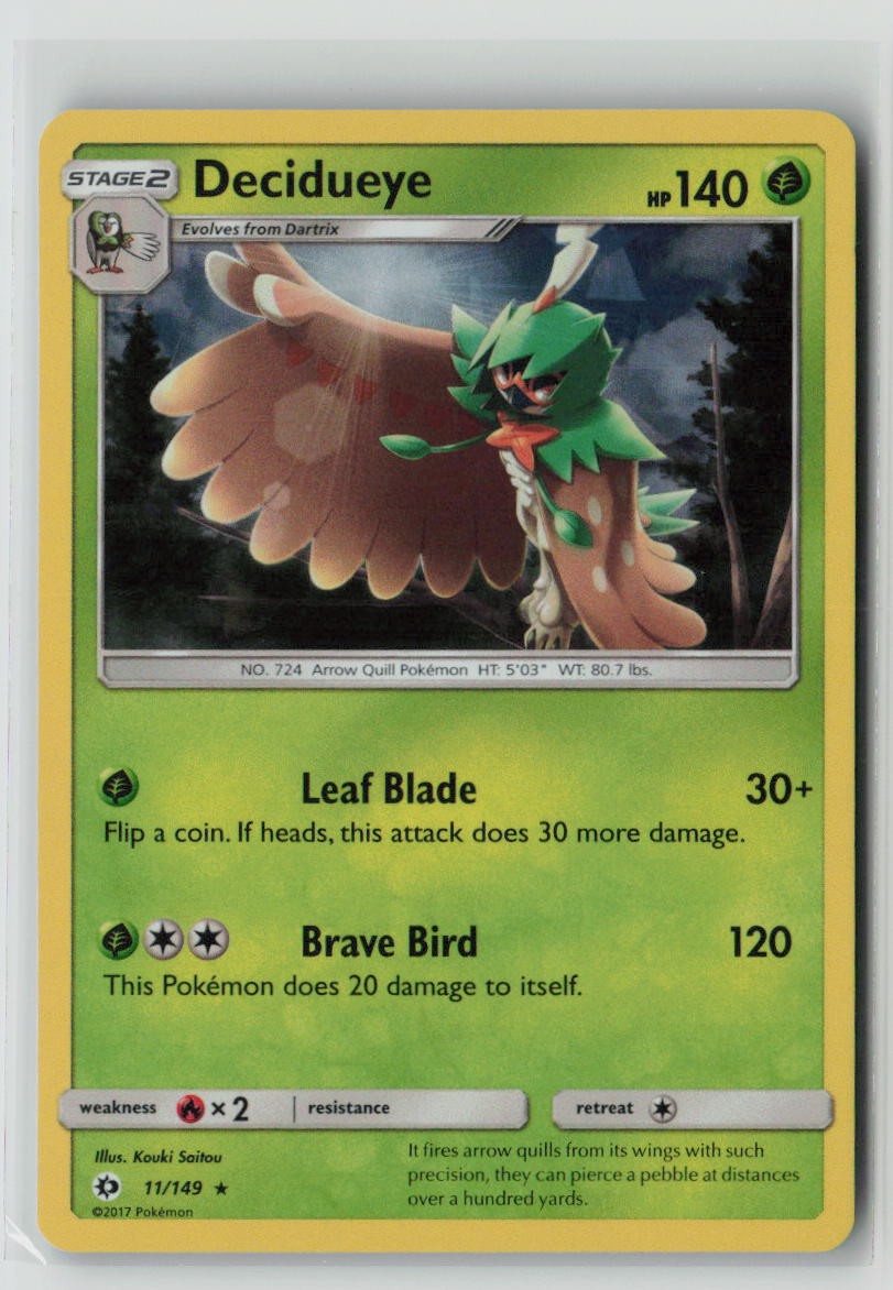 Decidueye - 011/149 (Cracked Ice Holo)