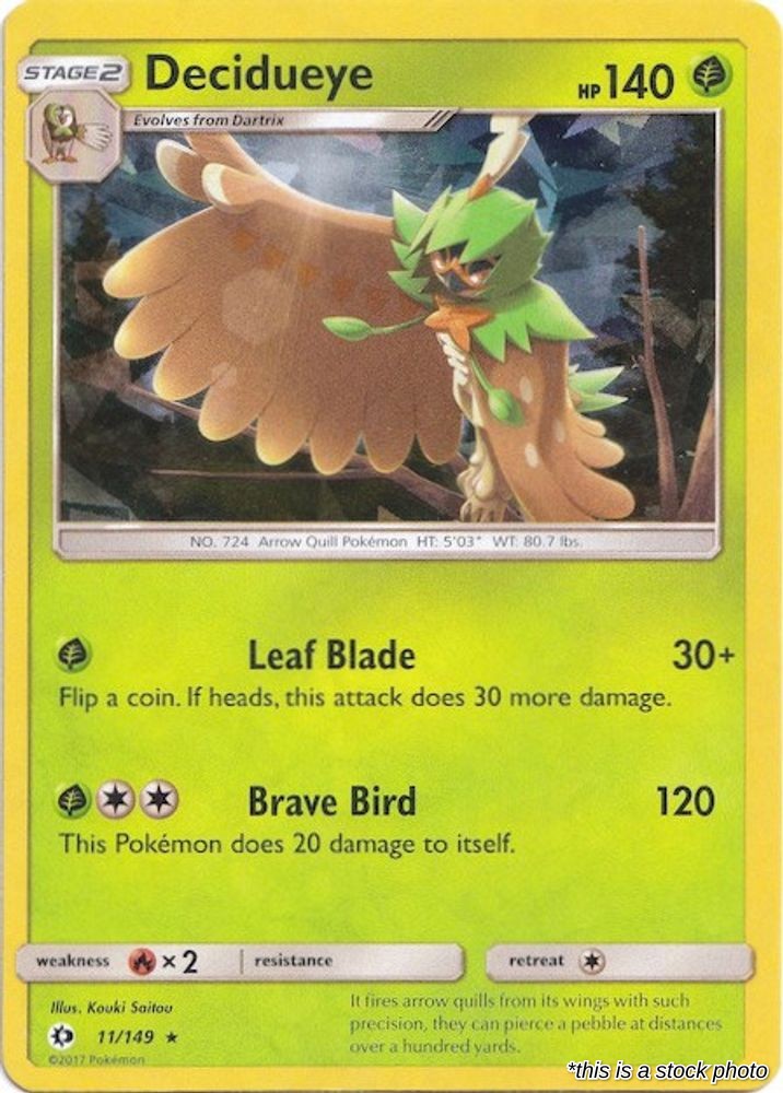 Decidueye - 011/149 (Cracked Ice Holo)