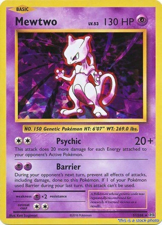 Mewtwo - 51/108 (Cracked Ice Holo)
