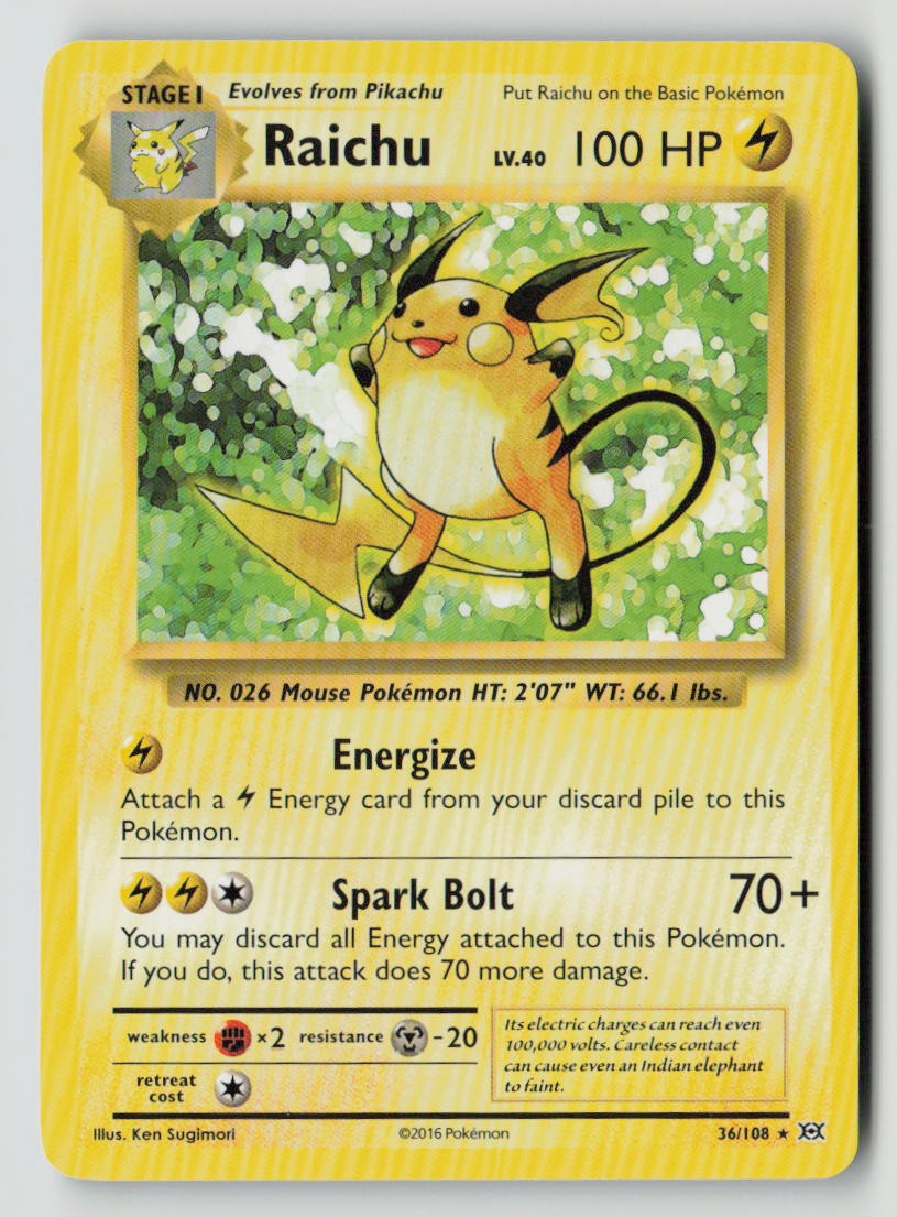 Raichu - 36/108 (XY Evolutions)
