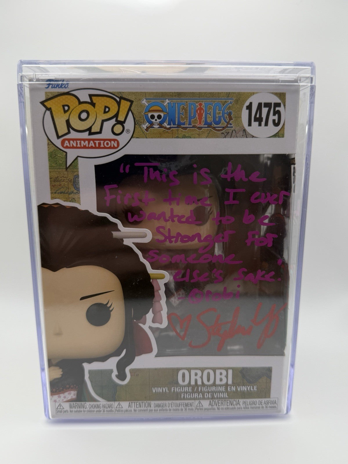 Funko Pop! Vinyl:One Piece Orobi #1475 Figure w/Protector SIGNED Custom Artwork0
