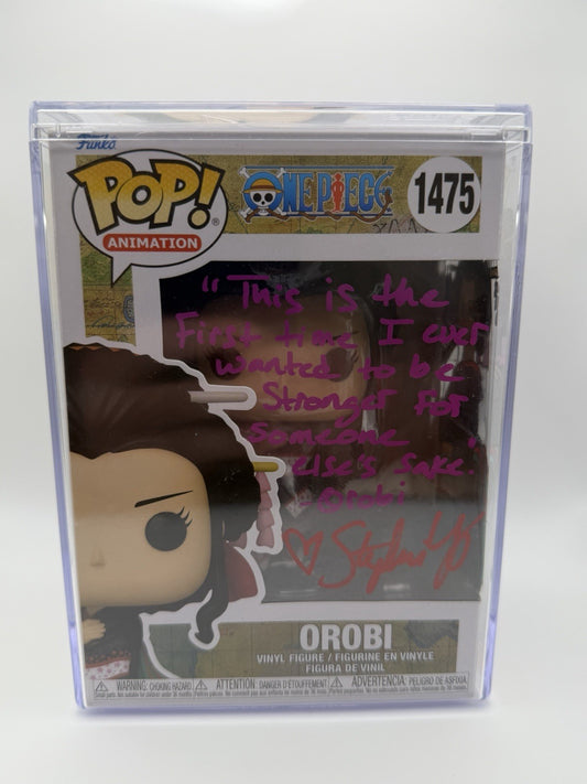 Funko Pop! Vinyl:One Piece Orobi #1475 Figure w/Protector SIGNED Custom Artwork0
