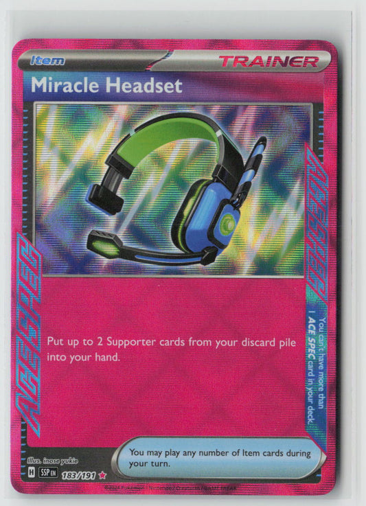 SV08: Surging Sparks #183/191 Miracle Headset