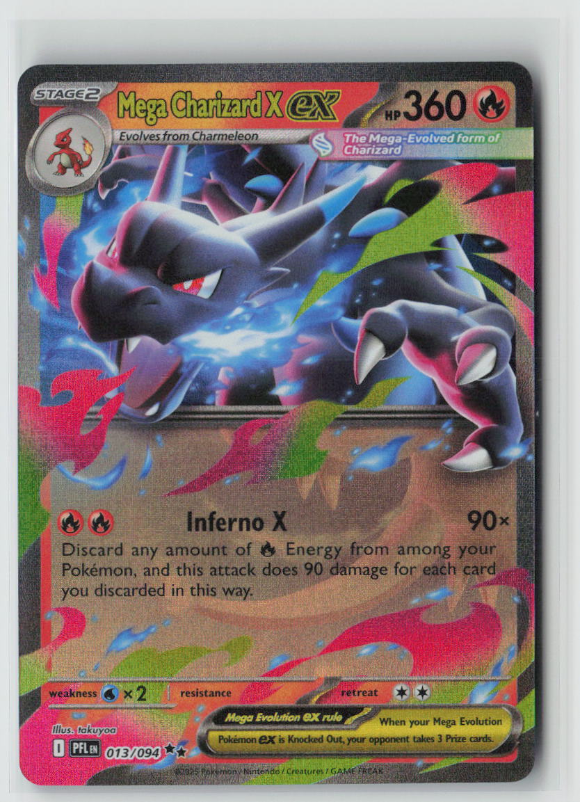 ME02: Phantasmal Flames #013/094 Mega Charizard X ex