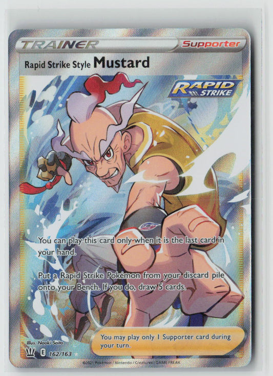 SWSH05: Battle Styles #162/163 Rapid Strike Style Mustard (Full Art)