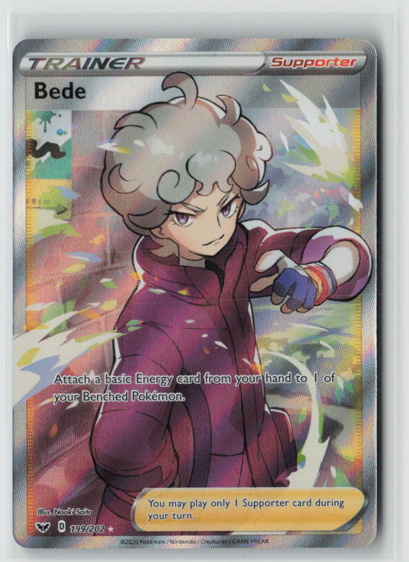 SWSH01: Sword & Shield Base Set #199/202 Bede (Full Art)