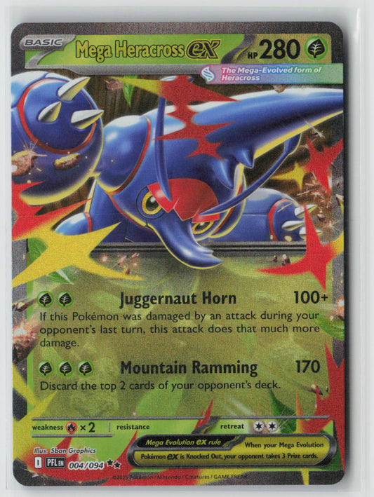 ME02: Phantasmal Flames #004/094 Mega Heracross ex