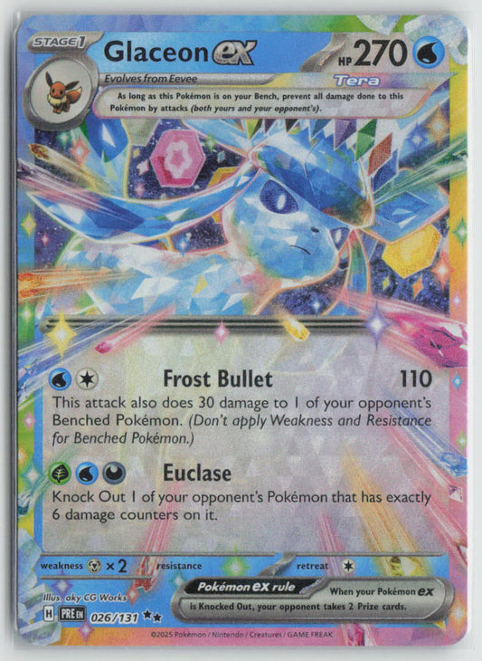 SV: Prismatic Evolutions #026/131 Glaceon ex
