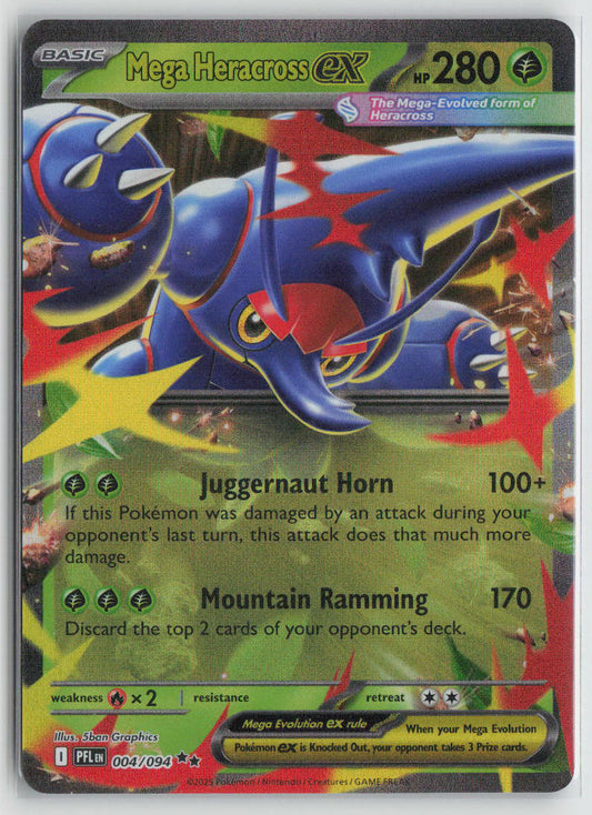 ME02: Phantasmal Flames #004/094 Mega Heracross ex