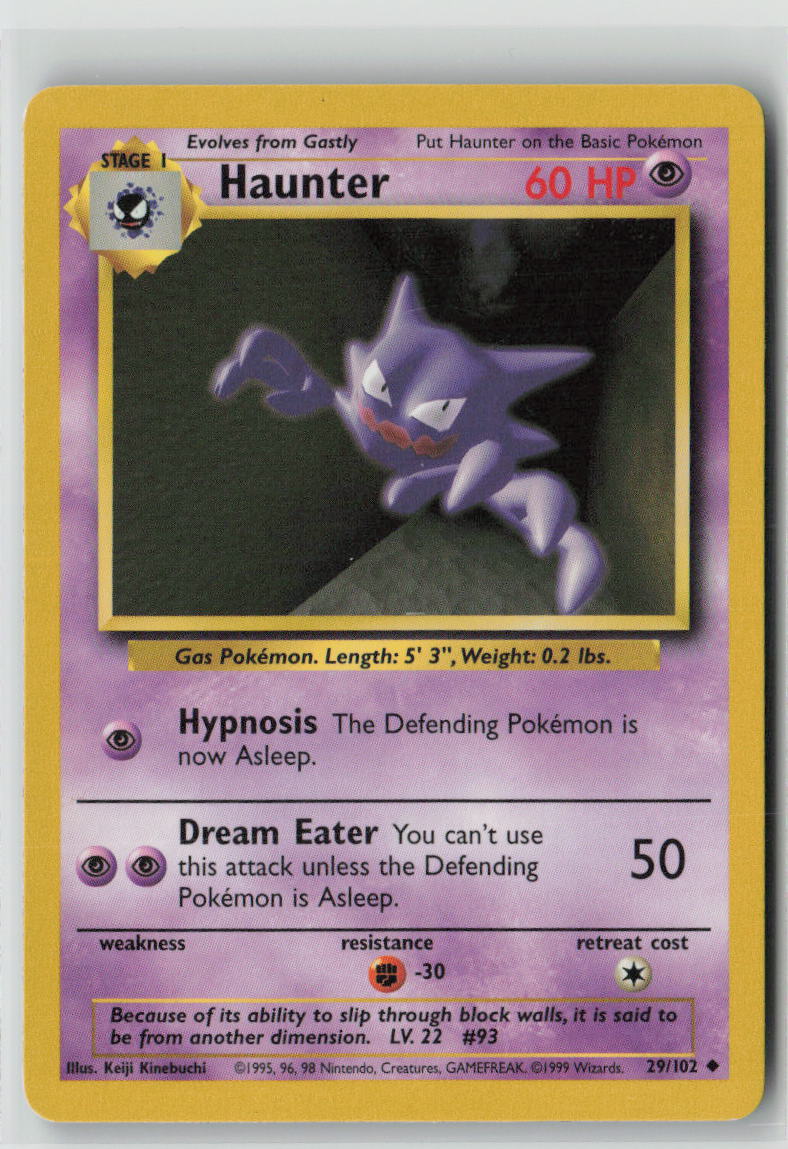 Haunter - #029/102 Base Set