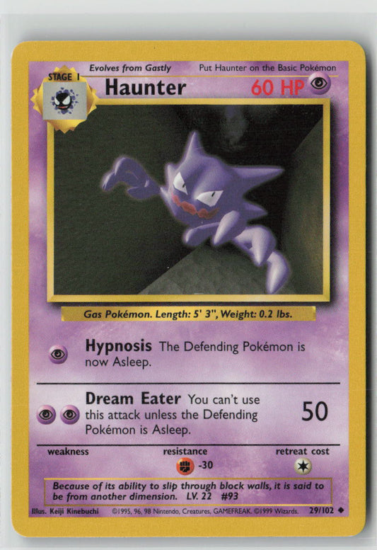 Haunter - #029/102 Base Set
