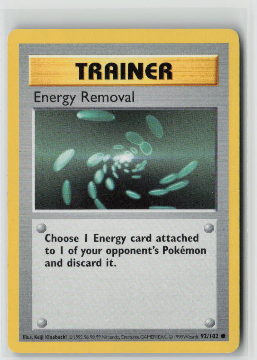 Energy Removal - #092/102 Base Set (Shadowless)
