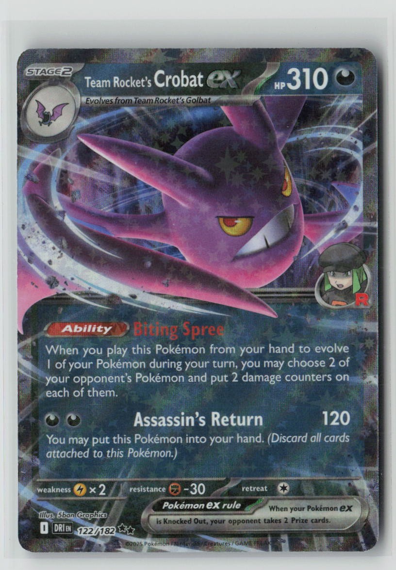 Team Rocket's Crobat ex - 122/182