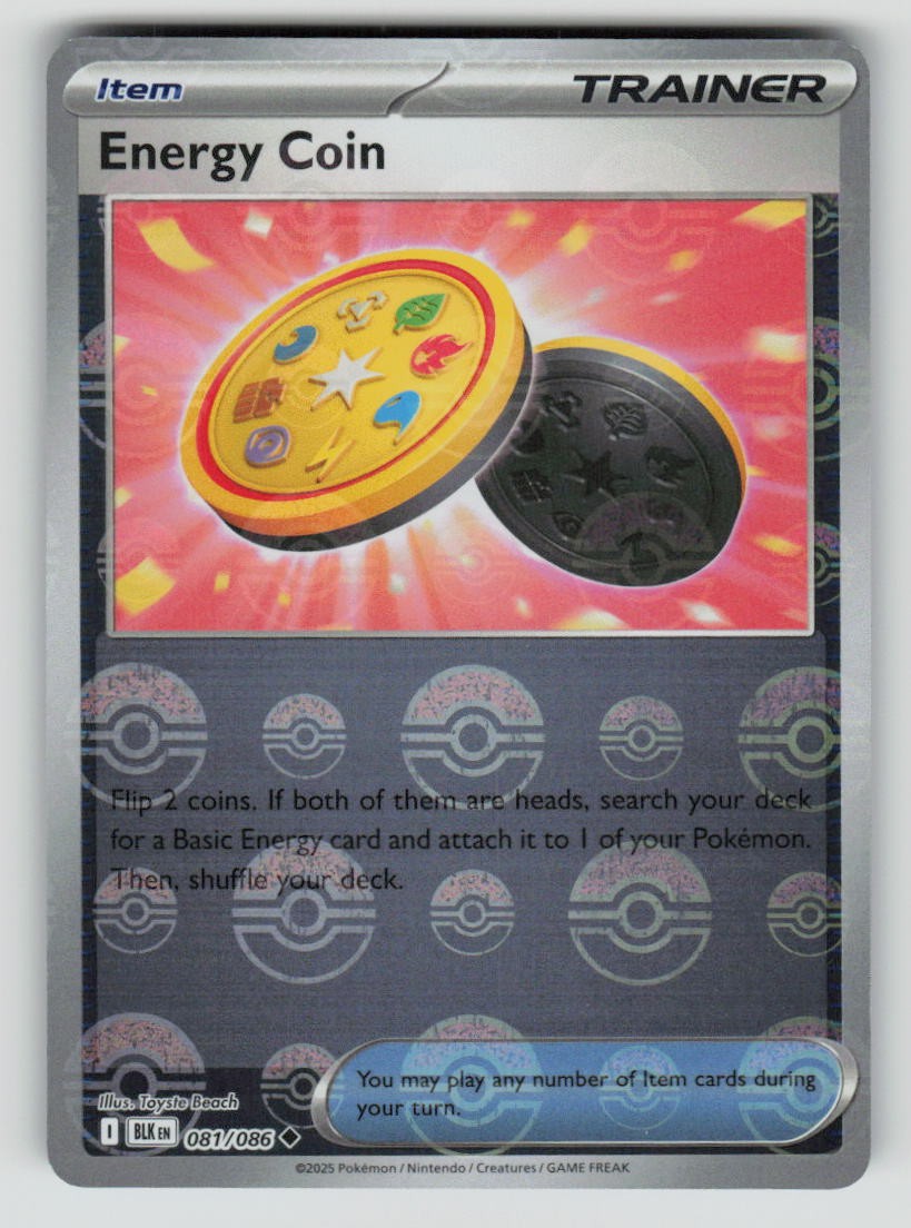 Energy Coin (Poke Ball Pattern)