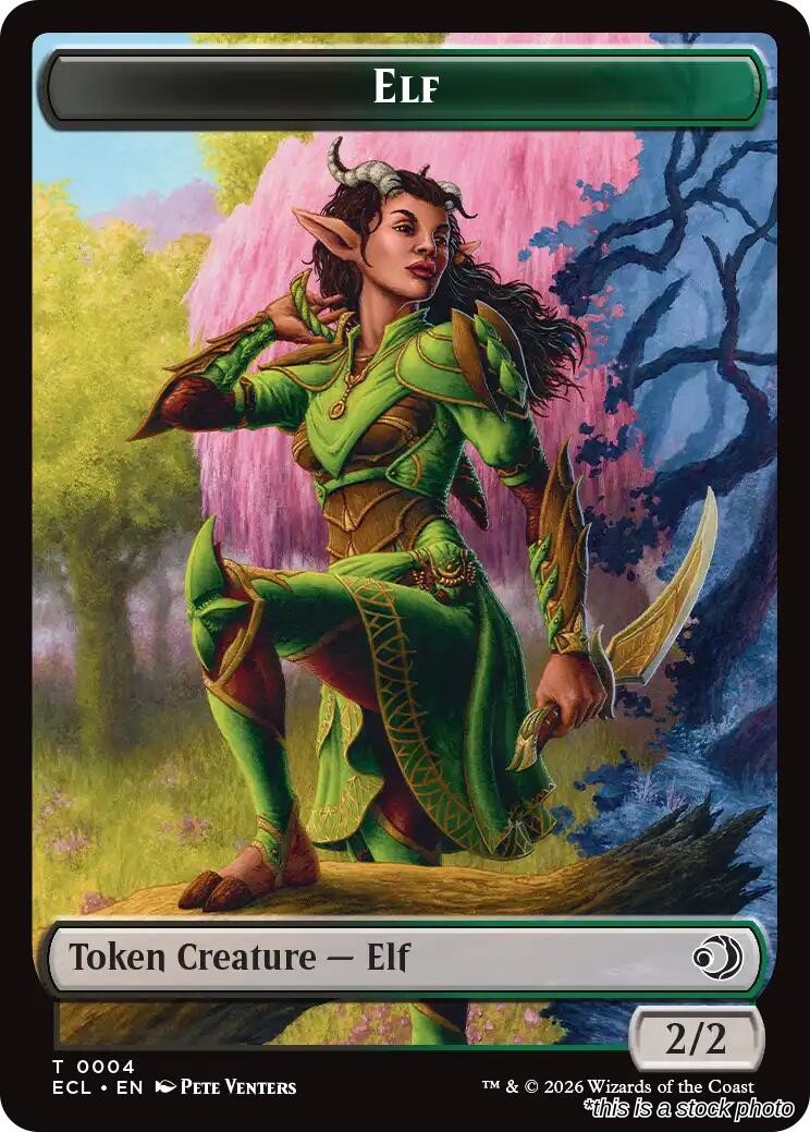 Elf // Kithkin (0007) Double-Sided Token