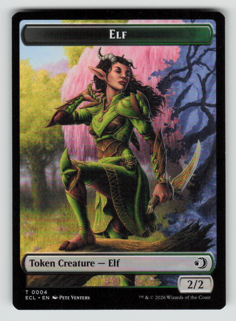 Elf // Treasure Double-Sided Token (Back)