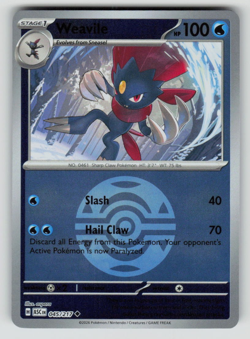 Weavile - 045/217 (Dusk Ball)