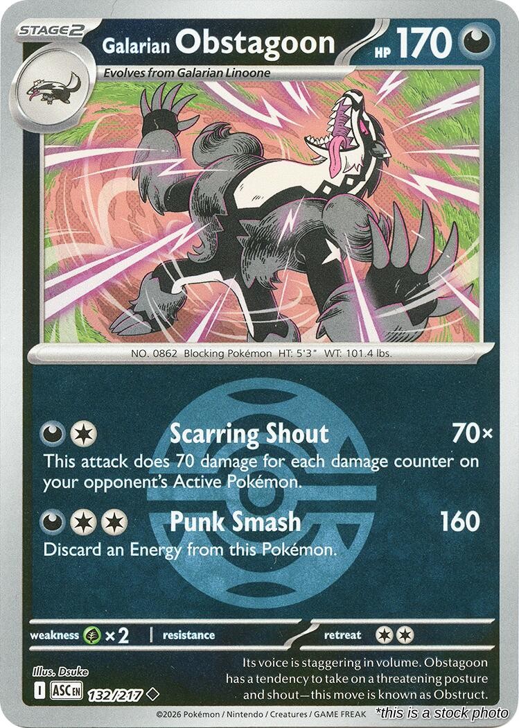 Galarian Obstagoon - 132/217 (Dusk Ball)