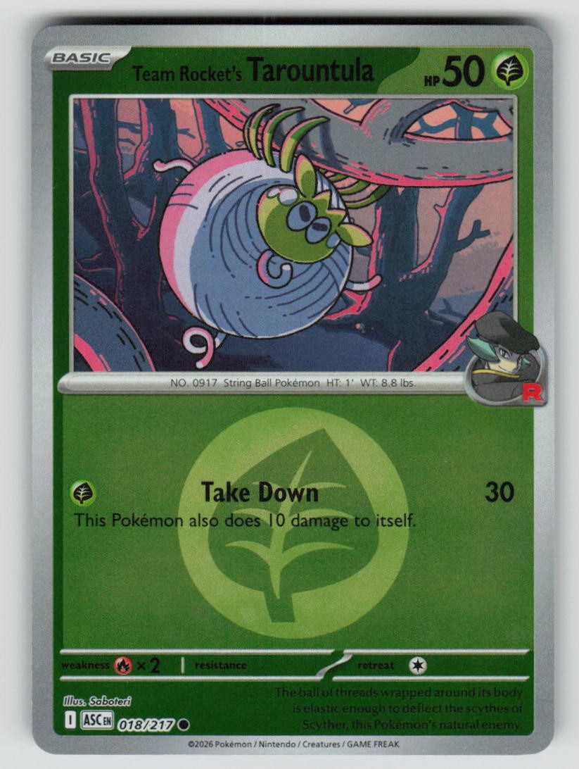 Team Rocket's Tarountula (Energy Symbol Pattern)
