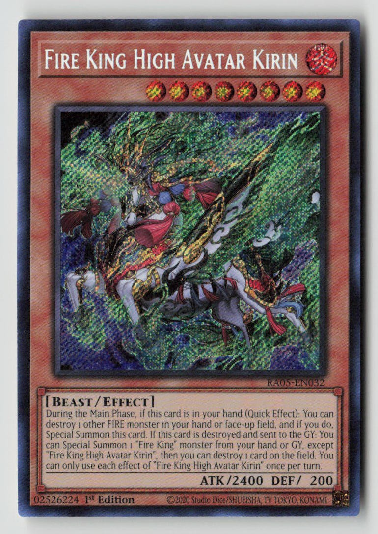 Fire King High Avatar Kirin (Secret Rare)