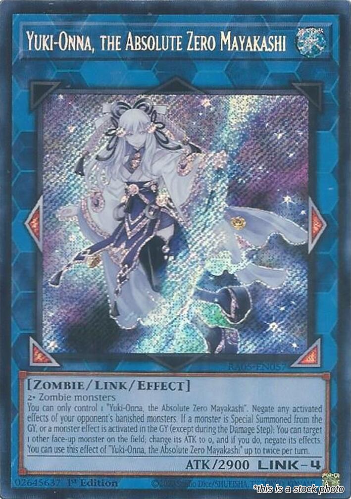 Yuki-Onna, the Absolute Zero Mayakashi (Secret Rare)