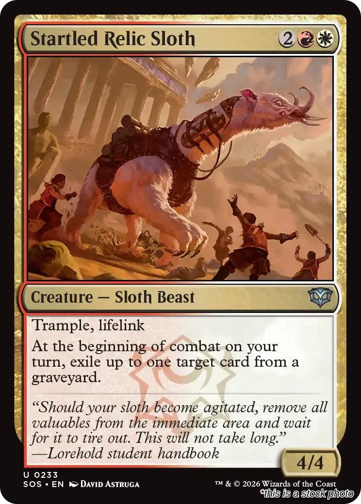 Startled Relic Sloth