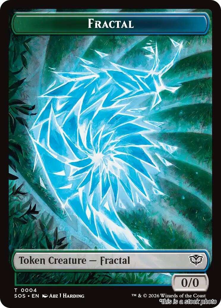 Fractal (0004) // Elemental (0002) Double-Sided Token