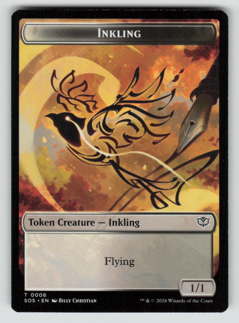 Fractal (0004) // Inkling (006) Double-Sided Token (Back)