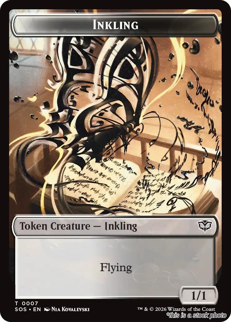 Inkling (0007) // Spirit (0011) Double-Sided Token