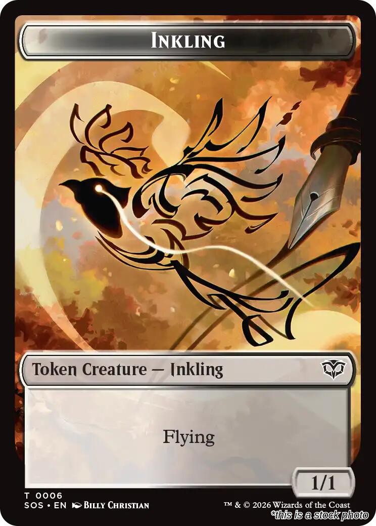 Inkling (0006) // Spirit (0010) Double-Sided Token