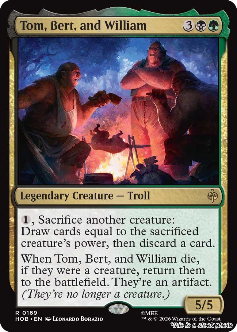 Tom, Bert, and William