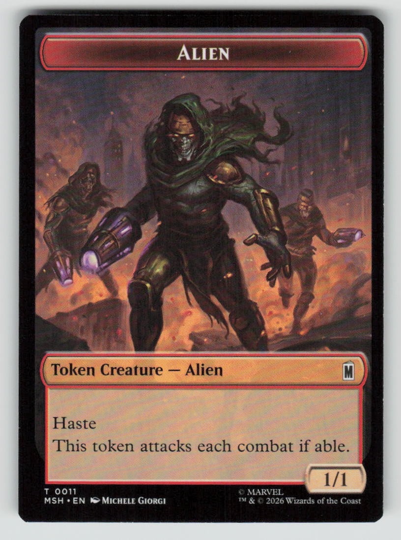 Wall // Alien Double-Sided Token (Back)