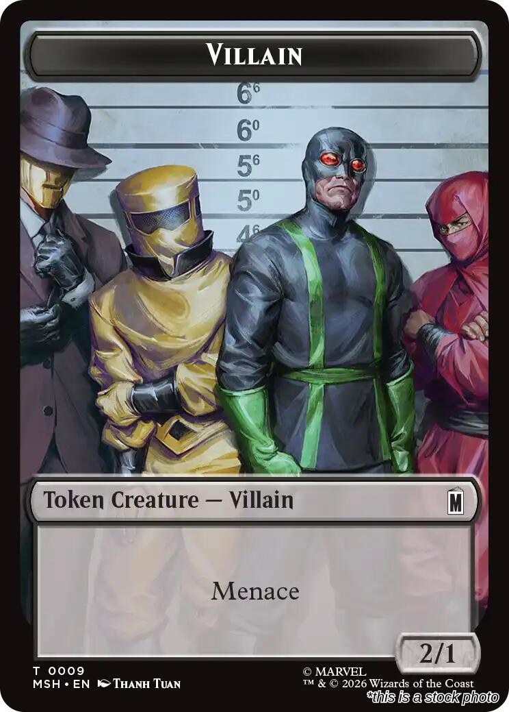 Villain // Soldier Double-Sided Token