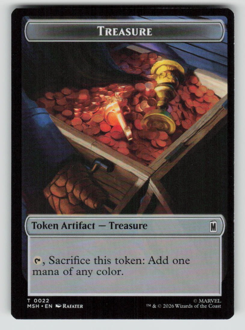 Villain // Treasure Double-Sided Token (Back)