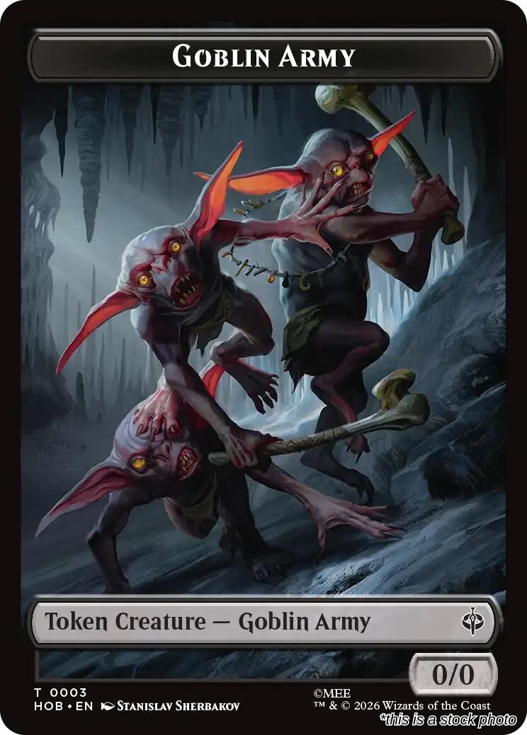Goblin Army (0003) // Treasure (0012) Double-Sided Token