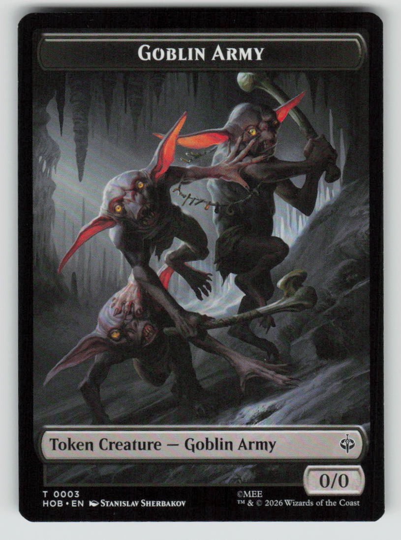 Goblin Army (0003) // Treasure (0012) Double-Sided Token (Back)
