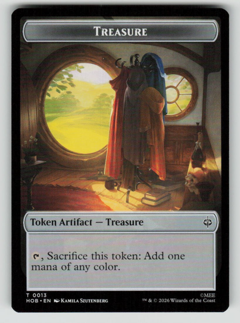 Elf // Treasure (0013) Double-Sided Token