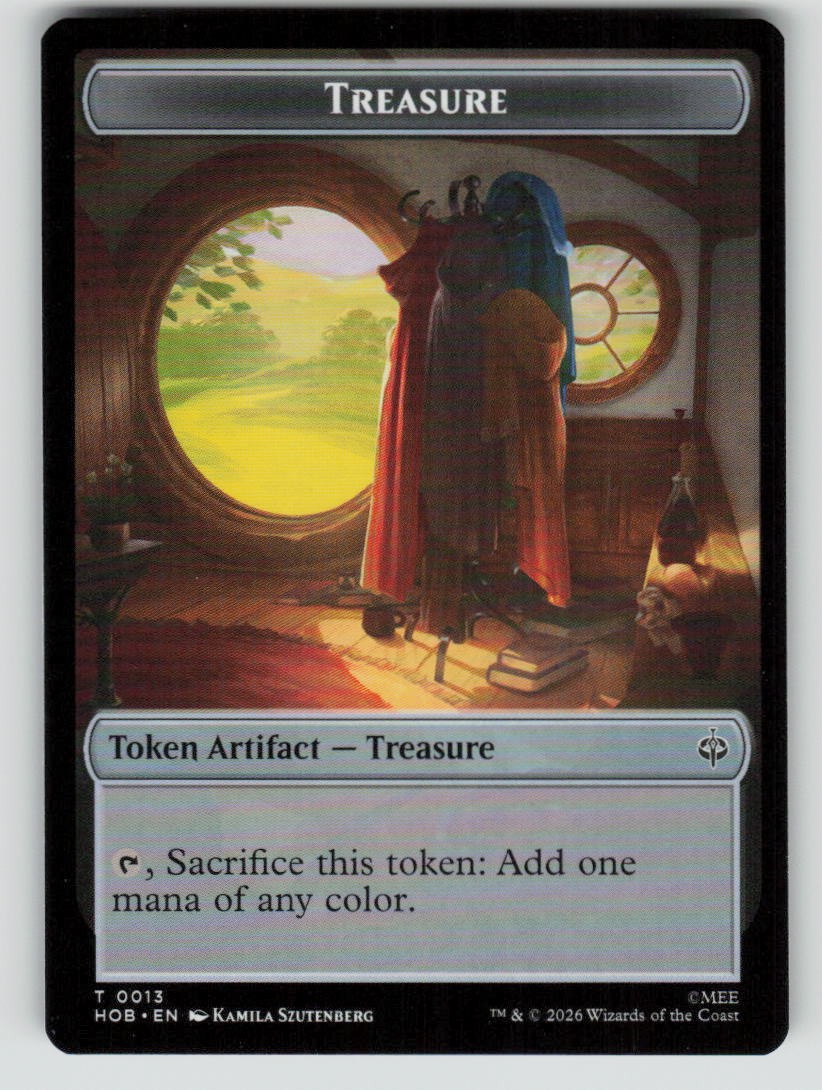 Elf // Treasure (0013) Double-Sided Token (Back)
