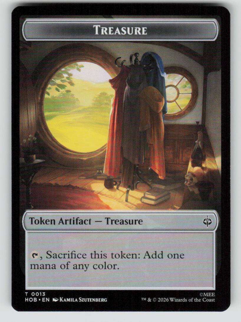 Elf // Treasure (0013) Double-Sided Token (Back)