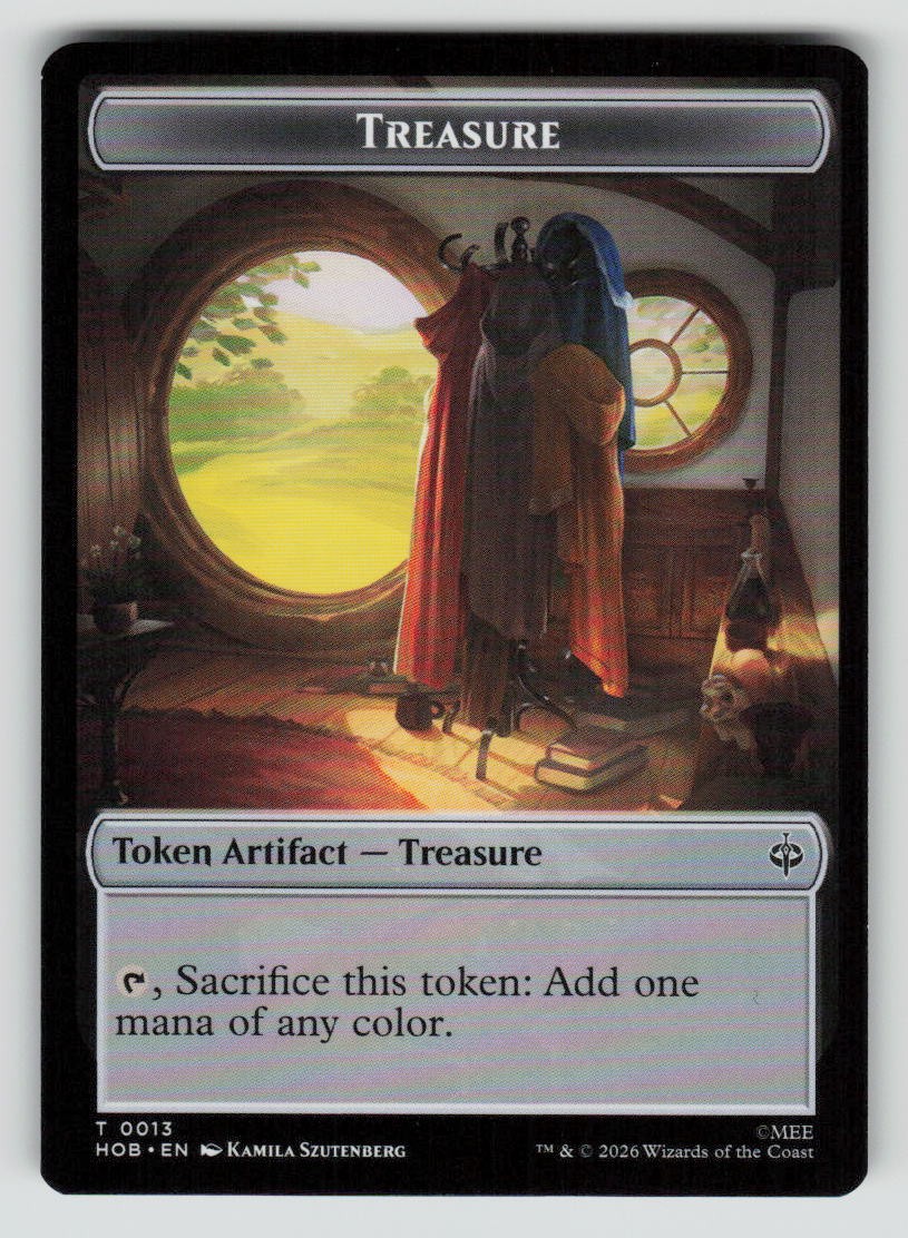 Elf // Treasure (0013) Double-Sided Token (Back)