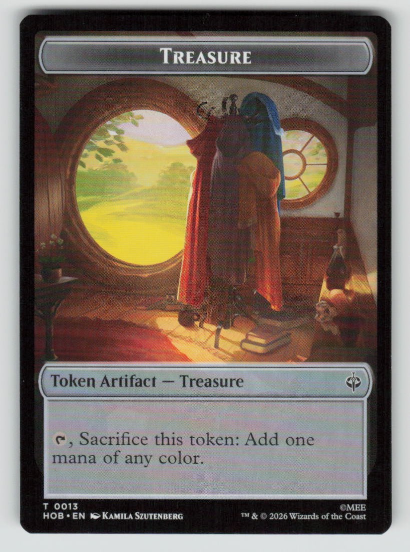 Elf // Treasure (0013) Double-Sided Token (Back)