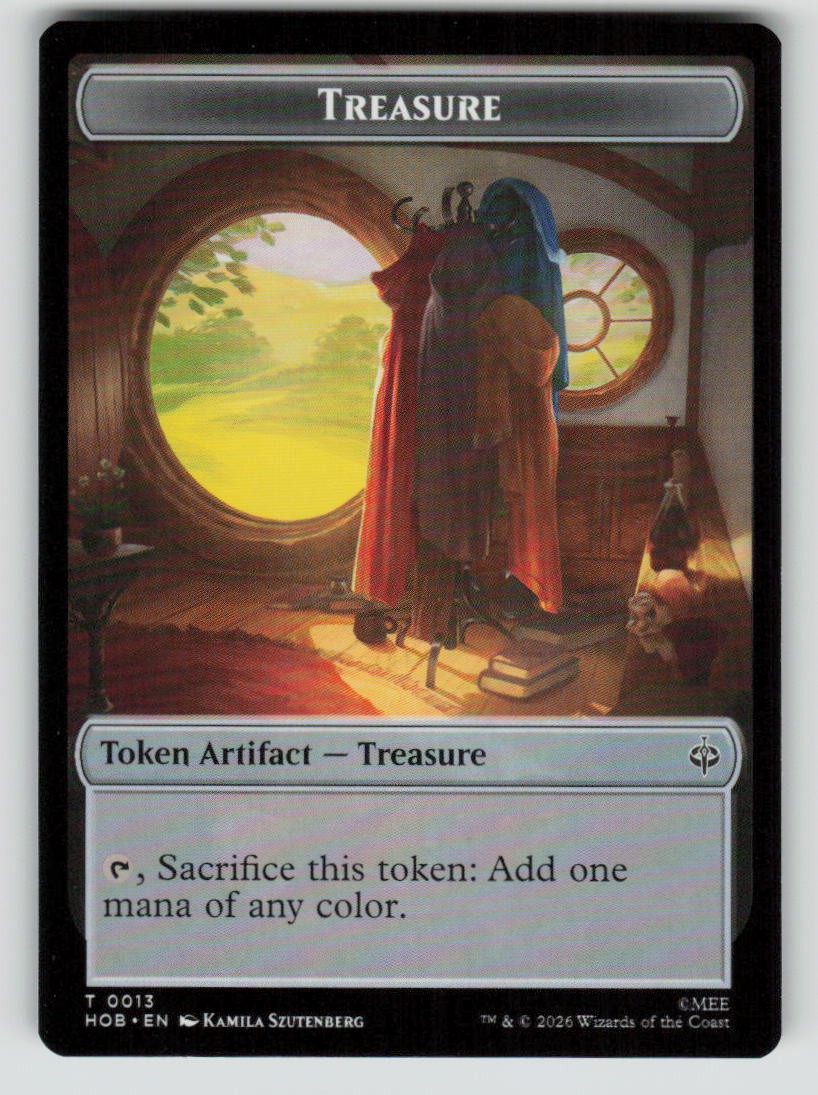 Elf // Treasure (0013) Double-Sided Token (Back)
