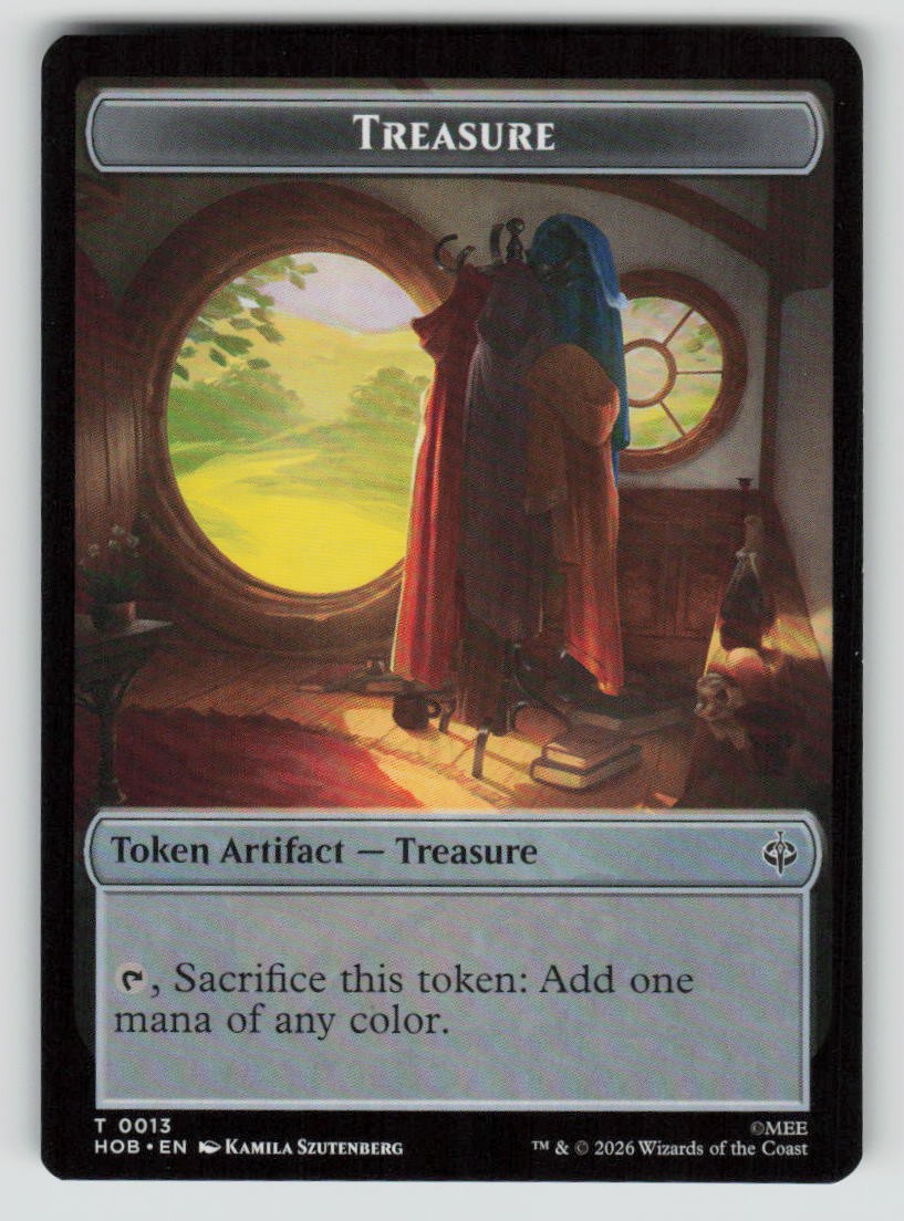 Elf // Treasure (0013) Double-Sided Token (Back)