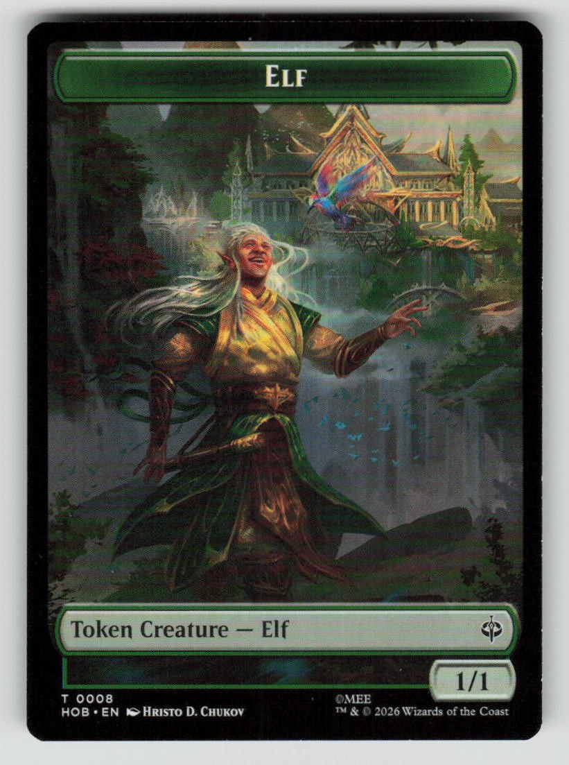 Elf // Treasure (0013) Double-Sided Token